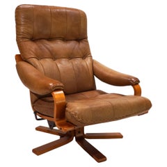 P. Schultz & Co. Denmark leather armchair, 1960