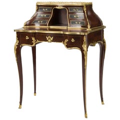 P. Sormani French Ormolu Mounted Cartonnier Ladies Desk