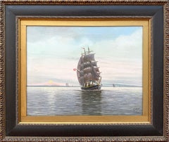 “Danish Clipper in Twilight”