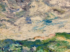 Pintura al óleo expresionista francesa original del siglo XX Explosión de colores