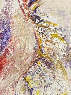 20th Century Original French Expressionist Oil Painting Explosion of Colors