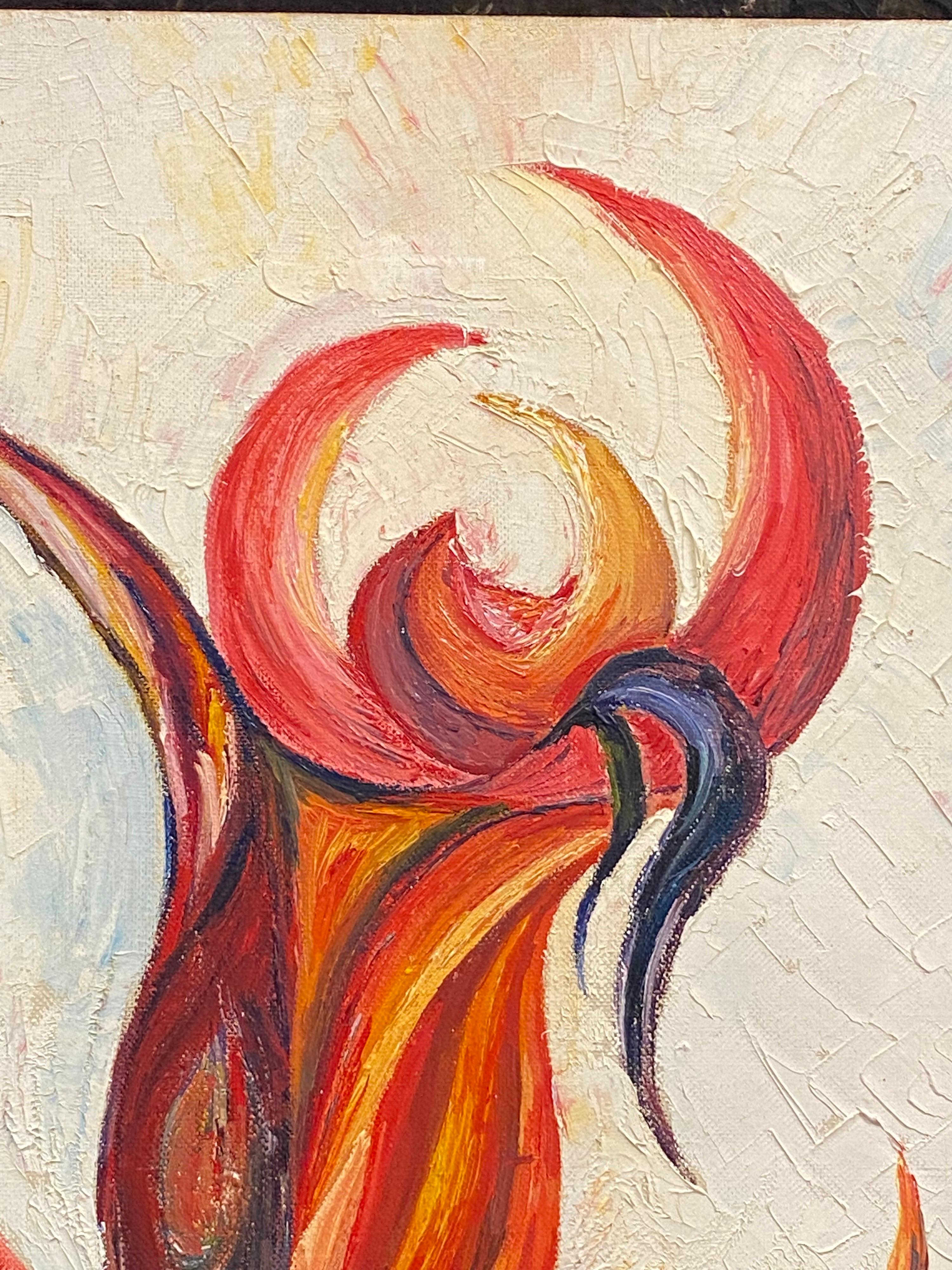 Óleo original de P. Valetti (francés, segunda mitad del siglo XX)
óleo sobre lienzo, sin enmarcar
tamaño: 18 x 14,75 pulgadas
estado: muy bueno
Procedencia: del patrimonio del artista, Francia

Gruesamente pintado con óleo impasto audaz, creando una