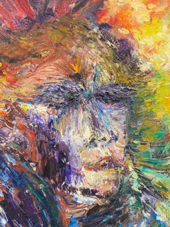 Original Französisches expressionistisches Porträt, Ölgemälde, 20. Jahrhundert