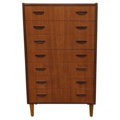 P. Westergaard Teak Dresser Vintage Danish Mid Century "8789"