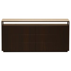 P.04 Dresser with Stone Top / Ebonized Walnut by Lusano