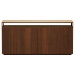 P.04 Dresser with Stone Top / Natural Walnut by Lusano