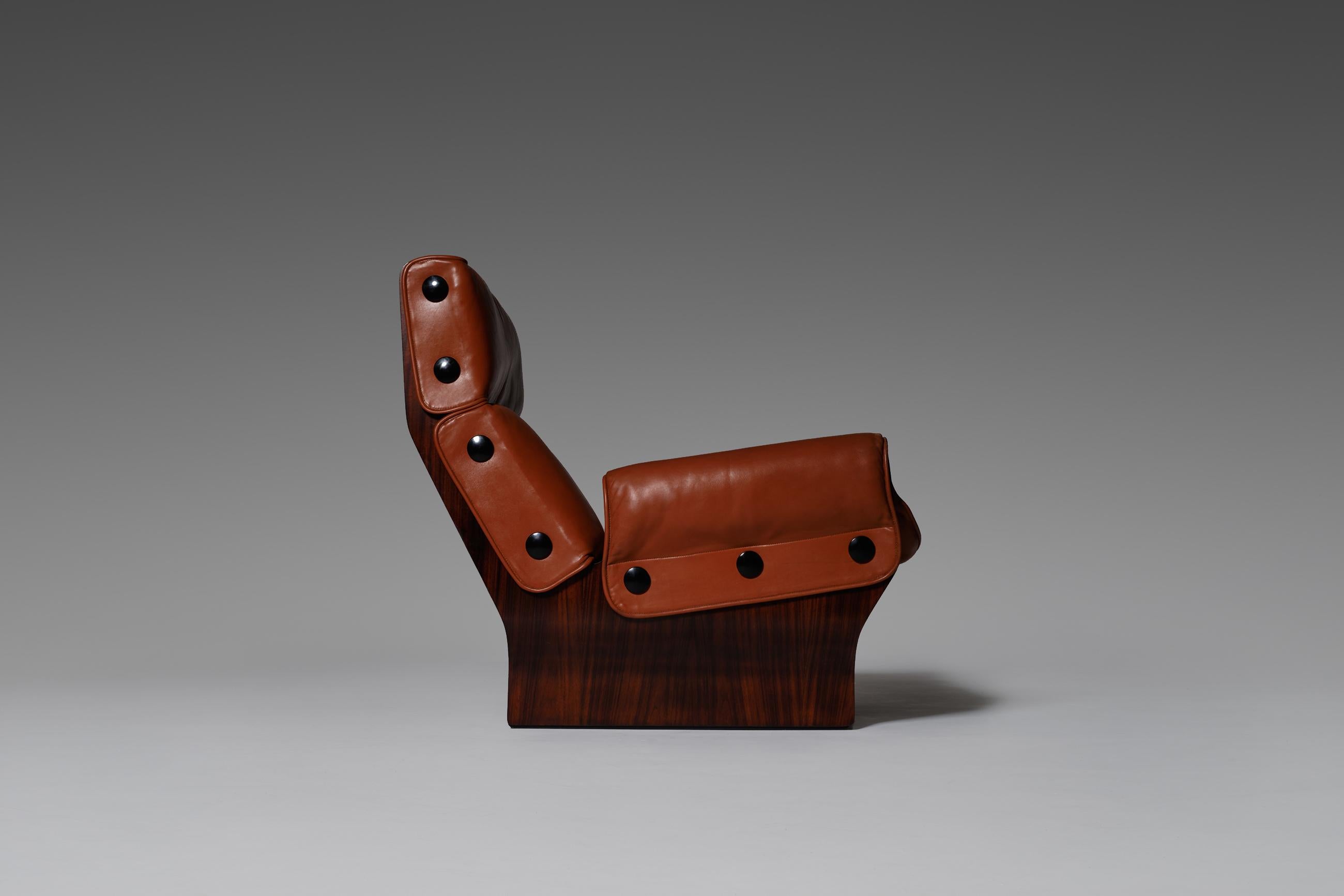 Mid-Century Modern P110 ‘Canada’ lounge chair by Osvaldo Borsani for Tecno