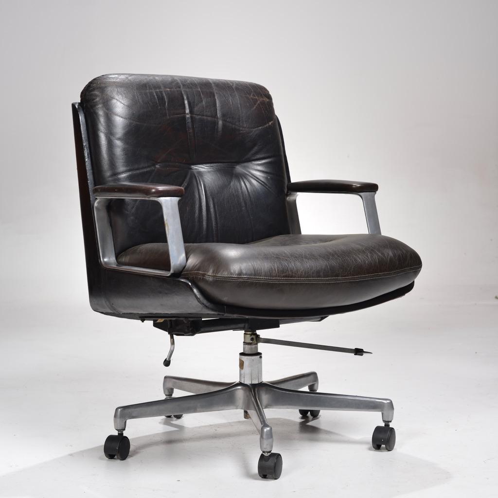 P128 Office Chair by Osvaldo Borsani for Tecno, Italy, circa 1970s 6
