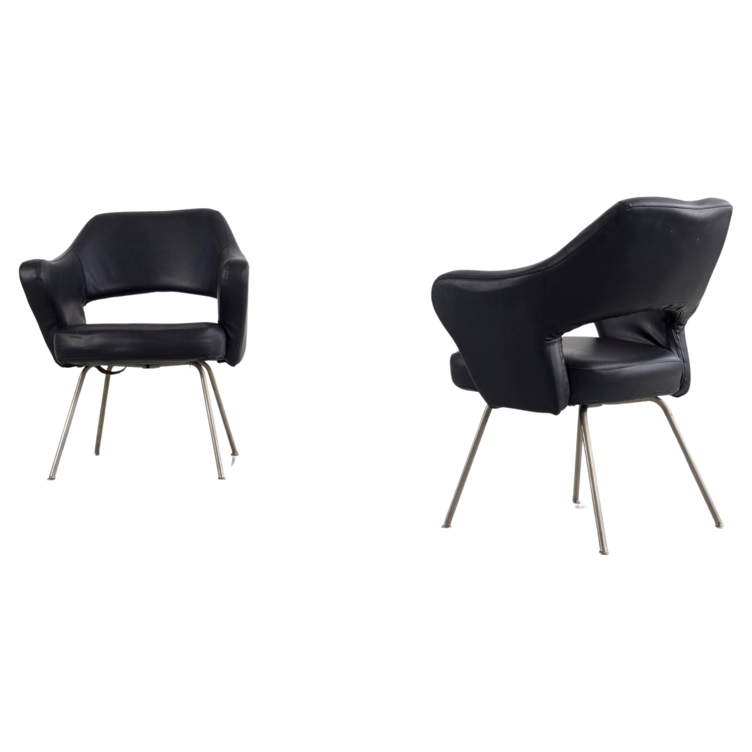 "P16" armchair pair, designed by Gastone Rinaldi and manufactured by Rima, Italy For Sale