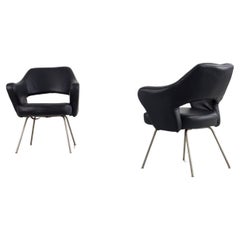 Retro "P16" armchair pair, designed by Gastone Rinaldi and manufactured by Rima, Italy