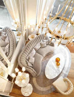 P192 Armchair Upholstered in Leather with Tufted Backrest by Zanaboni