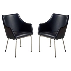 P20 Osvaldo Borsani for Tecno 1955 Mid-Century Modern Pair of Chairs