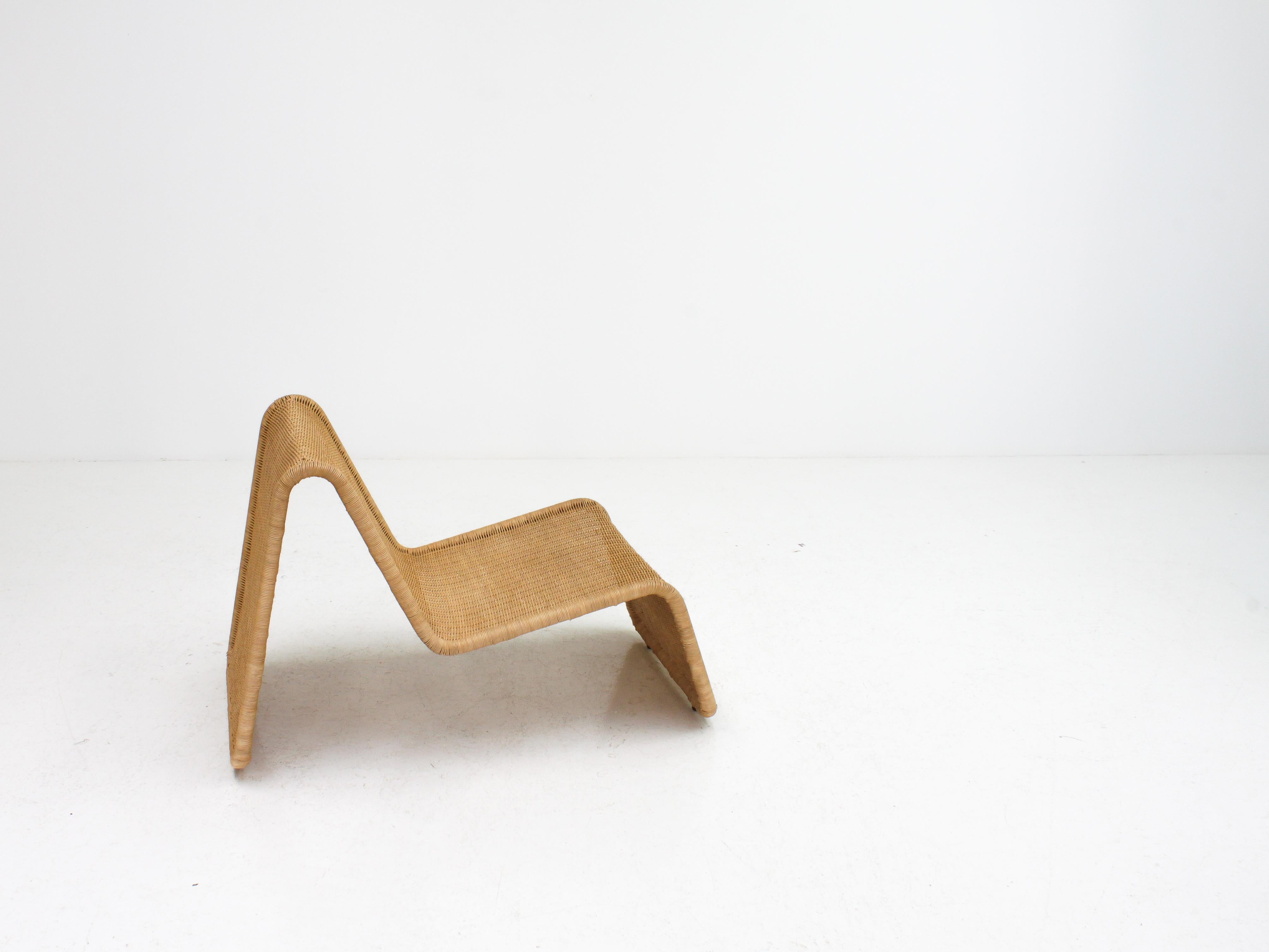 P3 Rattan 'New Wicker' Chair by Tito Agnoli for Bonacina, 1960s‎, Italy 2