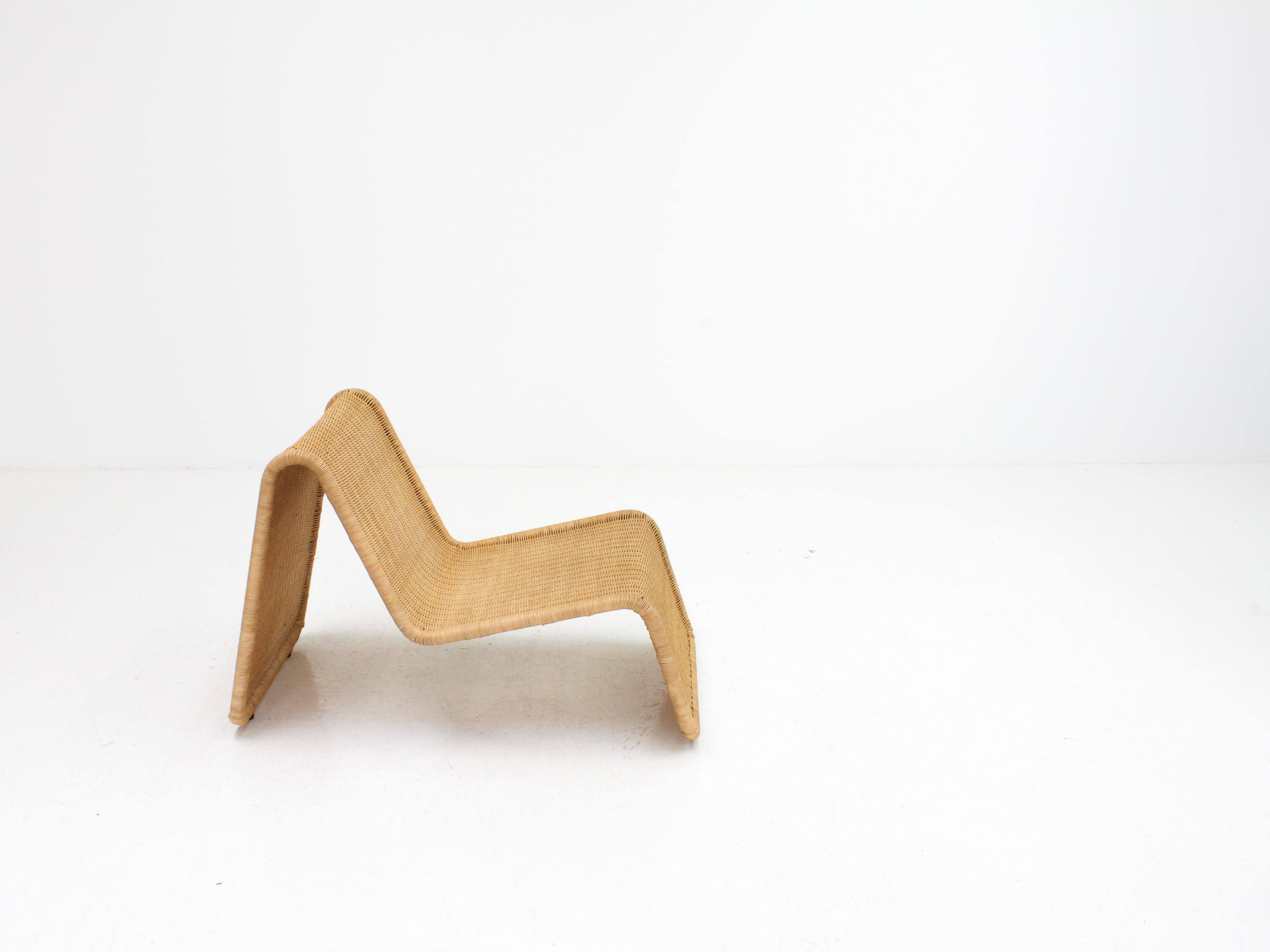 P3 Rattan 'New Wicker' Chair by Tito Agnoli for Bonacina, 1960s‎, Italy 4