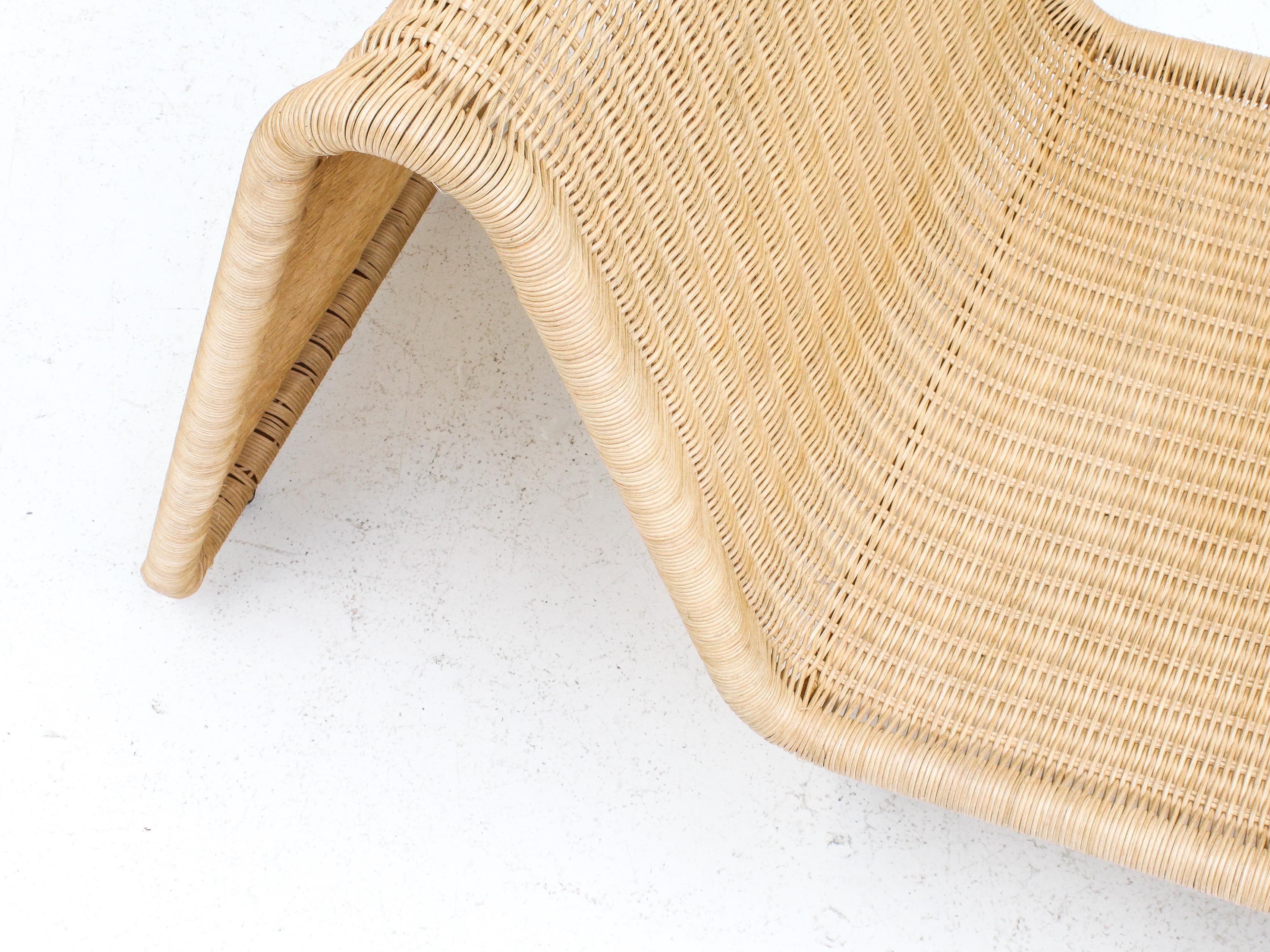 P3 Rattan 'New Wicker' Chair by Tito Agnoli for Bonacina, 1960s‎, Italy 5