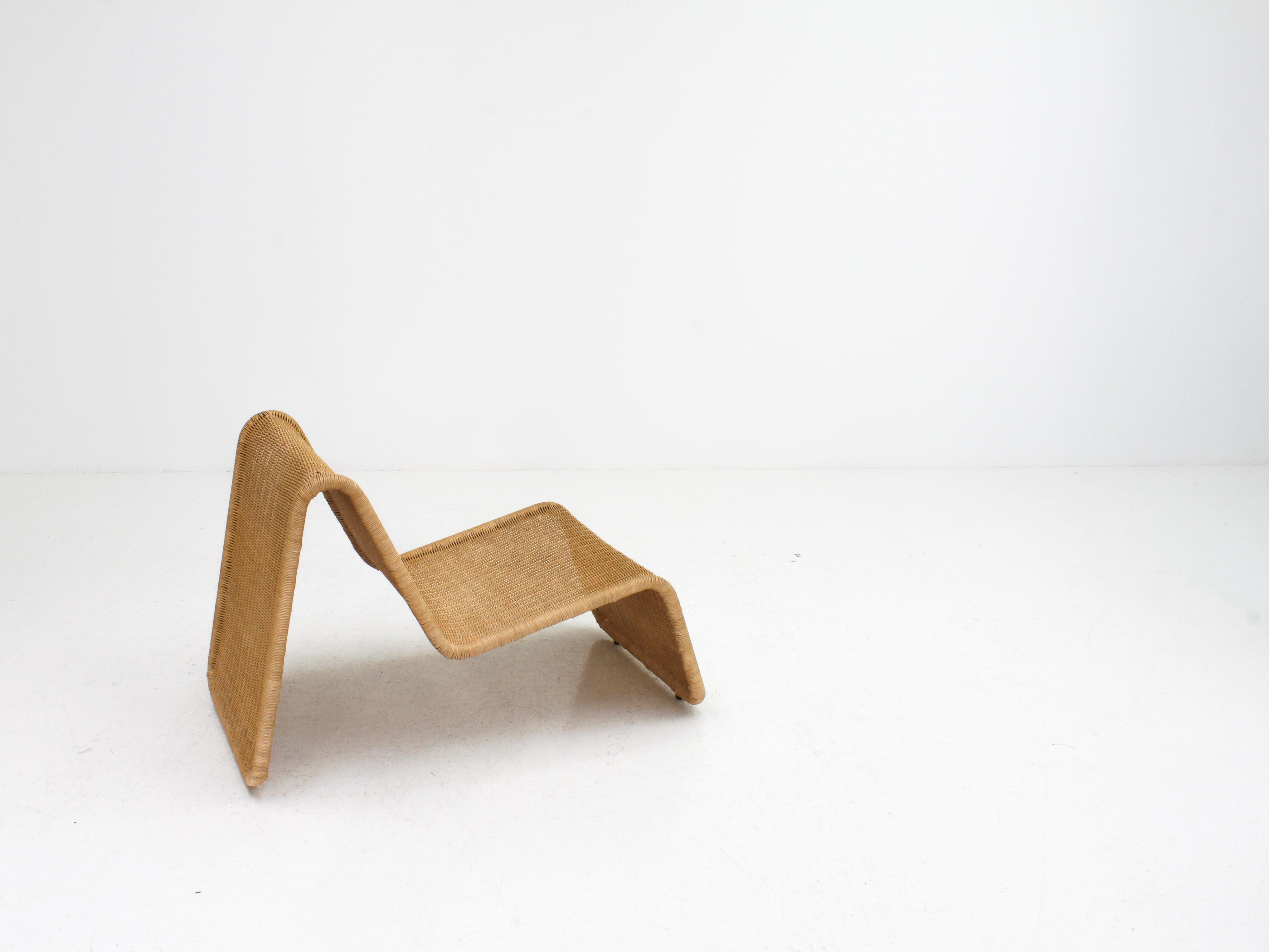 20th Century P3 Rattan 'New Wicker' Chair by Tito Agnoli for Bonacina, 1960s‎, Italy