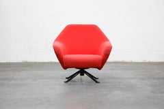 P32 Memory Swivel Armchair by Osvaldo Borsani for Tecno, circa 1958, Signed