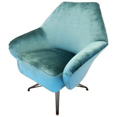 P32 Swivel Armchair by Osvaldo Borsani, Italy, 1956