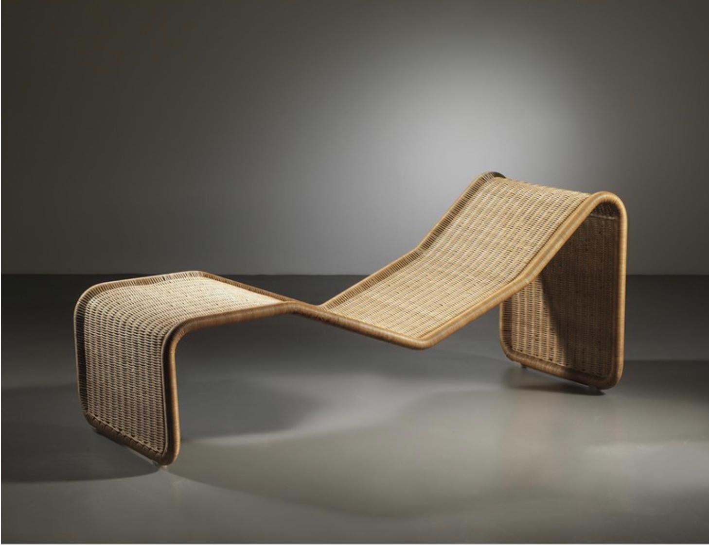 P3S Rattan Lounge Chair von Tito Agnoli für Bonacina, Italien  1960s

Eine authentische Ikone des italienischen Mid-Century-Designs, eine elegante und raffinierte Chaiselongue, die sich leicht an verschiedene Wohnumgebungen anpassen