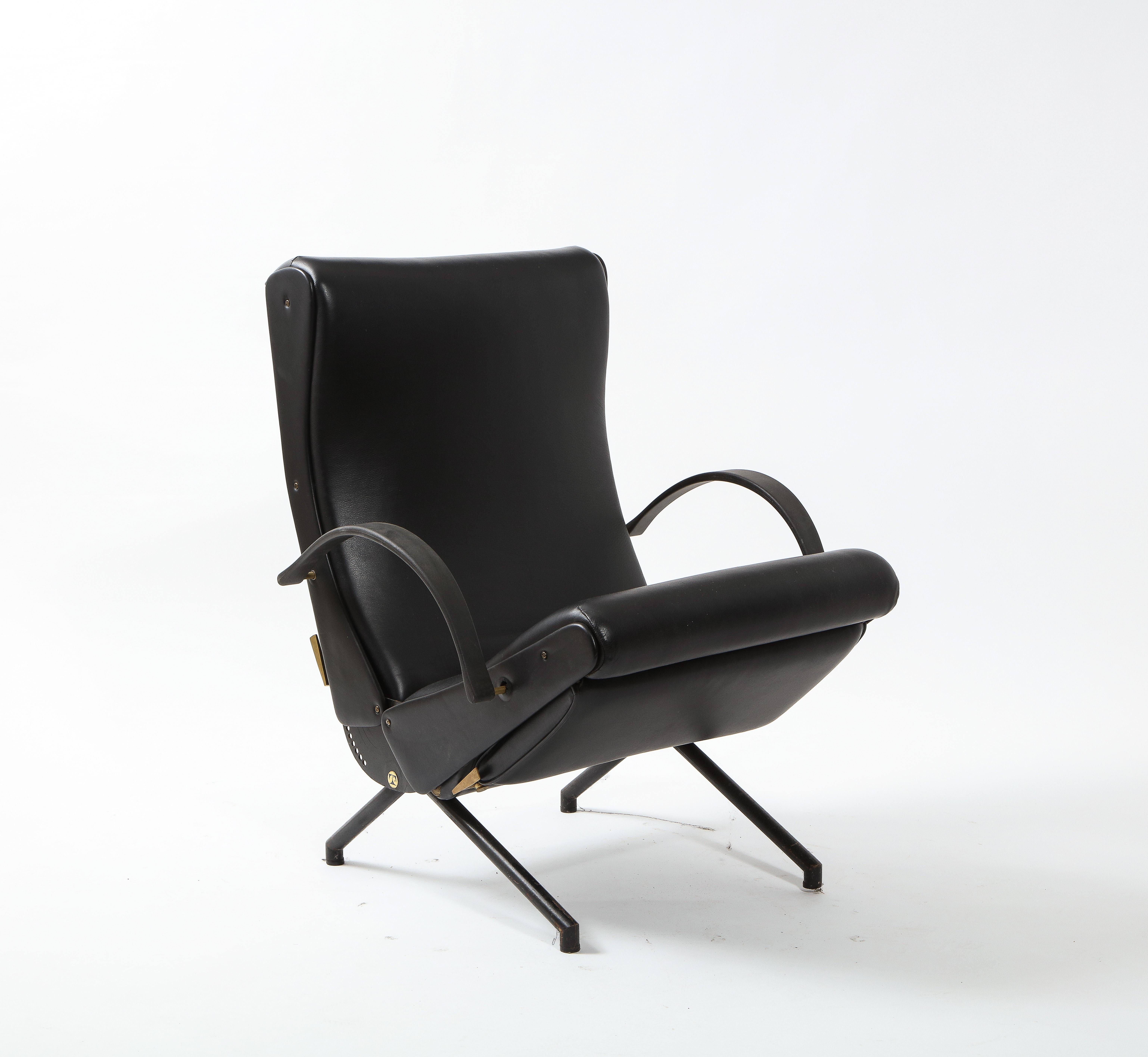 Mid-Century Modern Osvaldo Borsani for Tecno P40 Adjustable Lounge Chair, Italy 1955 For Sale