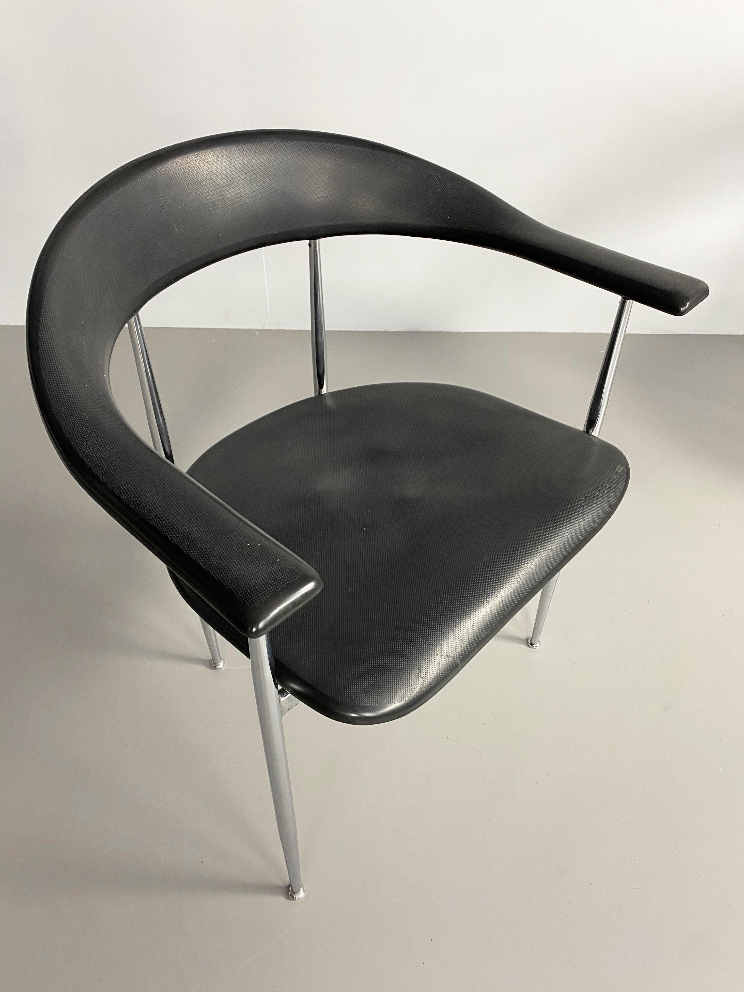 'P40' Dining Chair by Vegni & Gualtierotti for Fasem, Italy, c.1980 For Sale 1