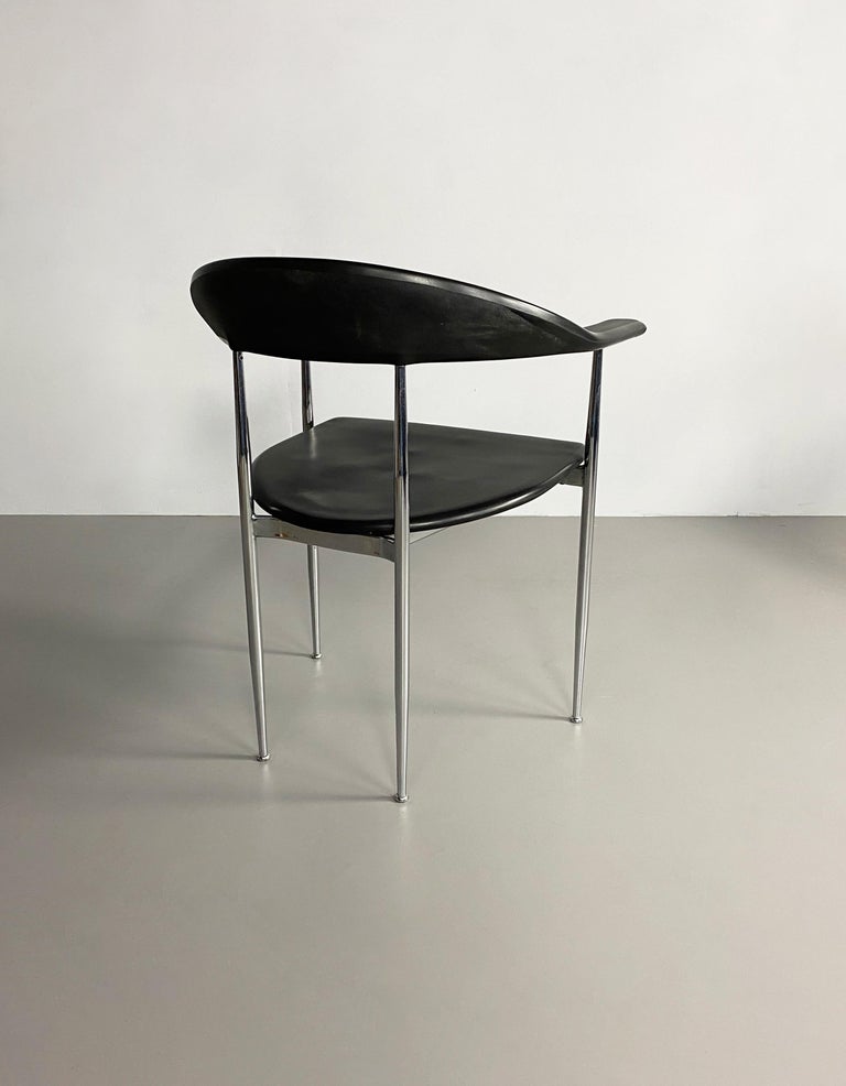 'P40' Dining Chair by Vegni & Gualtierotti for Fasem, Italy, c.1980 For Sale 5