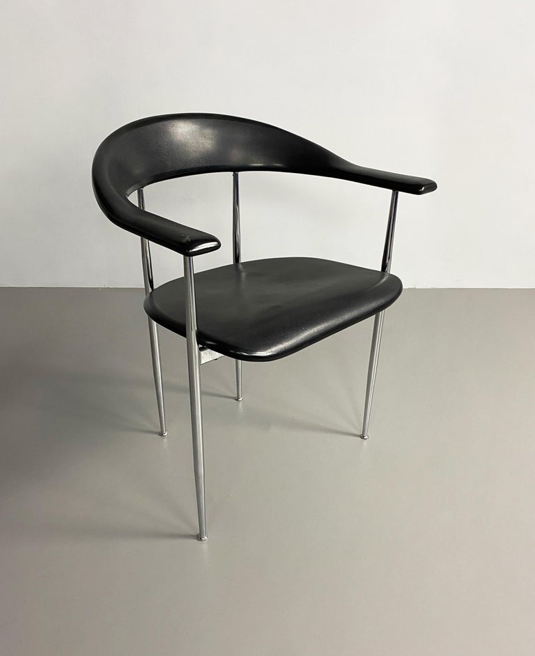 Italian 'P40' Dining Chair by Vegni & Gualtierotti for Fasem, Italy, c.1980 For Sale