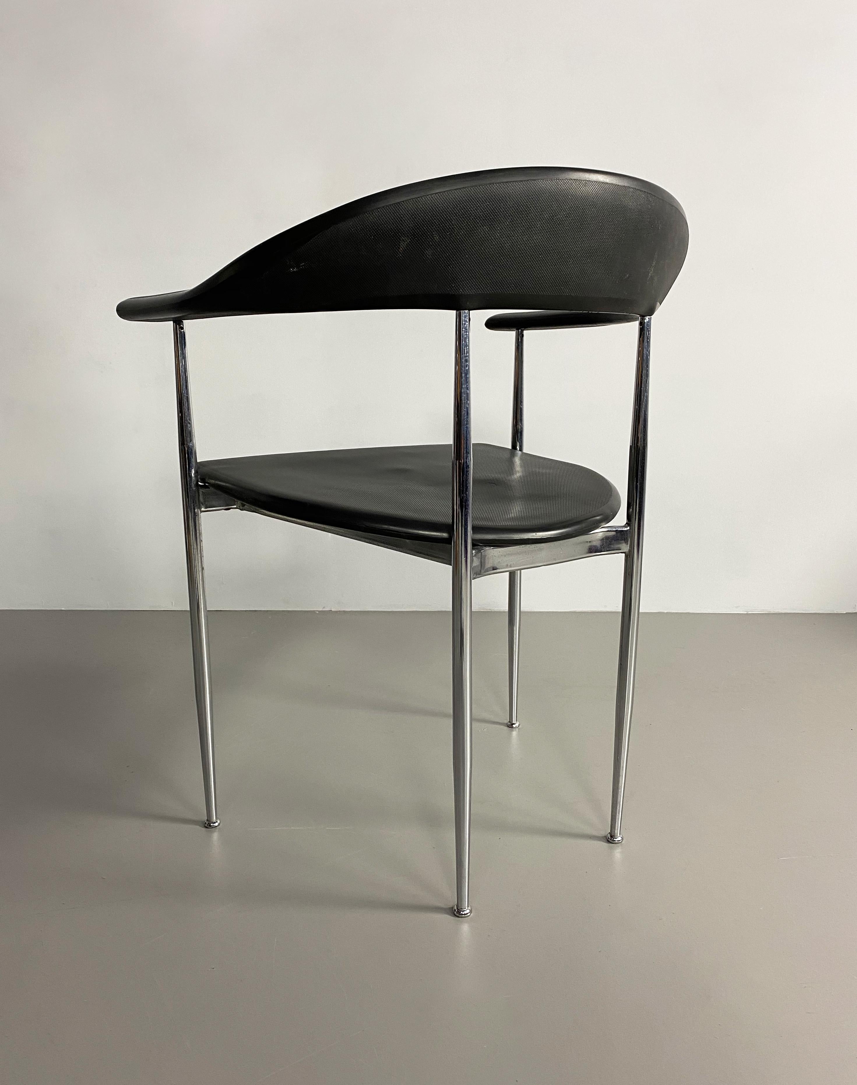 Post-Modern 'P40' Dining Chair by Vegni & Gualtierotti for Fasem, Italy, c.1980 For Sale