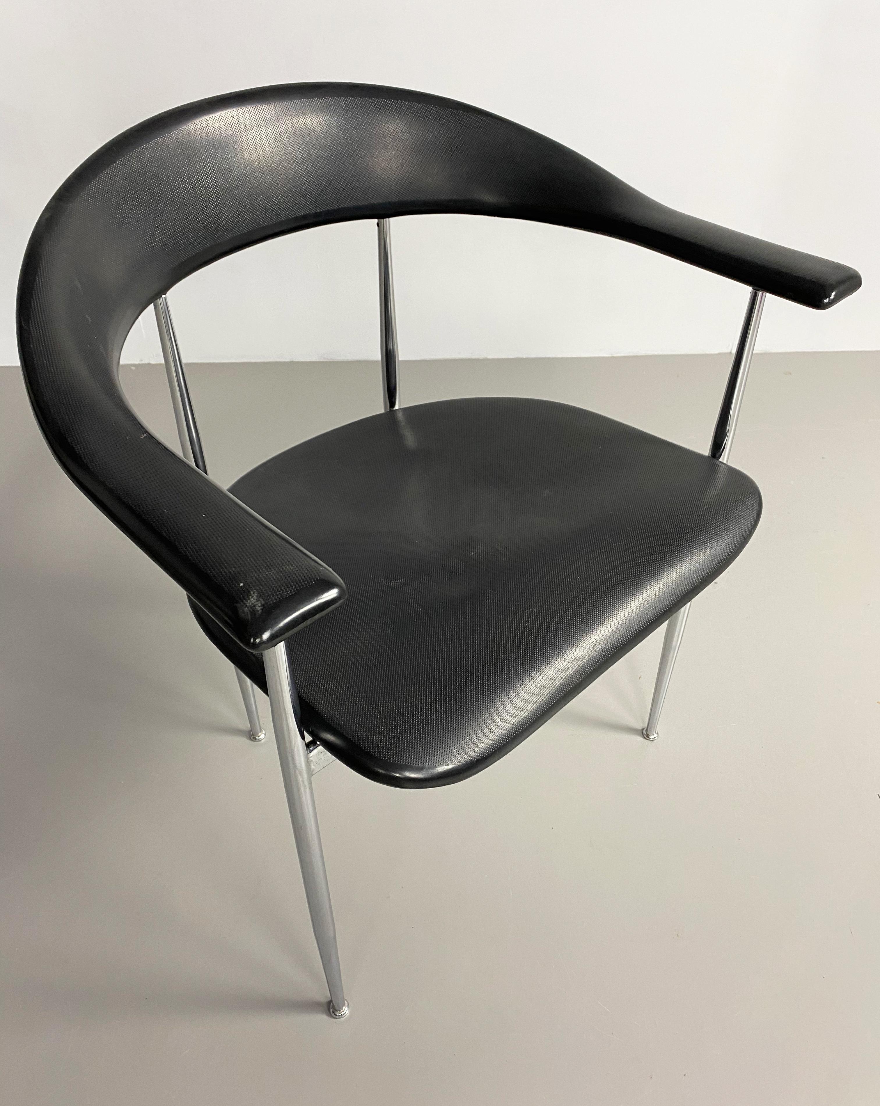 Italian 'P40' Dining Chair by Vegni & Gualtierotti for Fasem, Italy, c.1980 For Sale