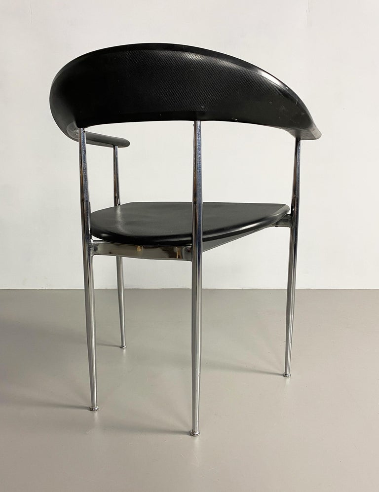 'P40' Dining Chair by Vegni & Gualtierotti for Fasem, Italy, c.1980 For Sale 1