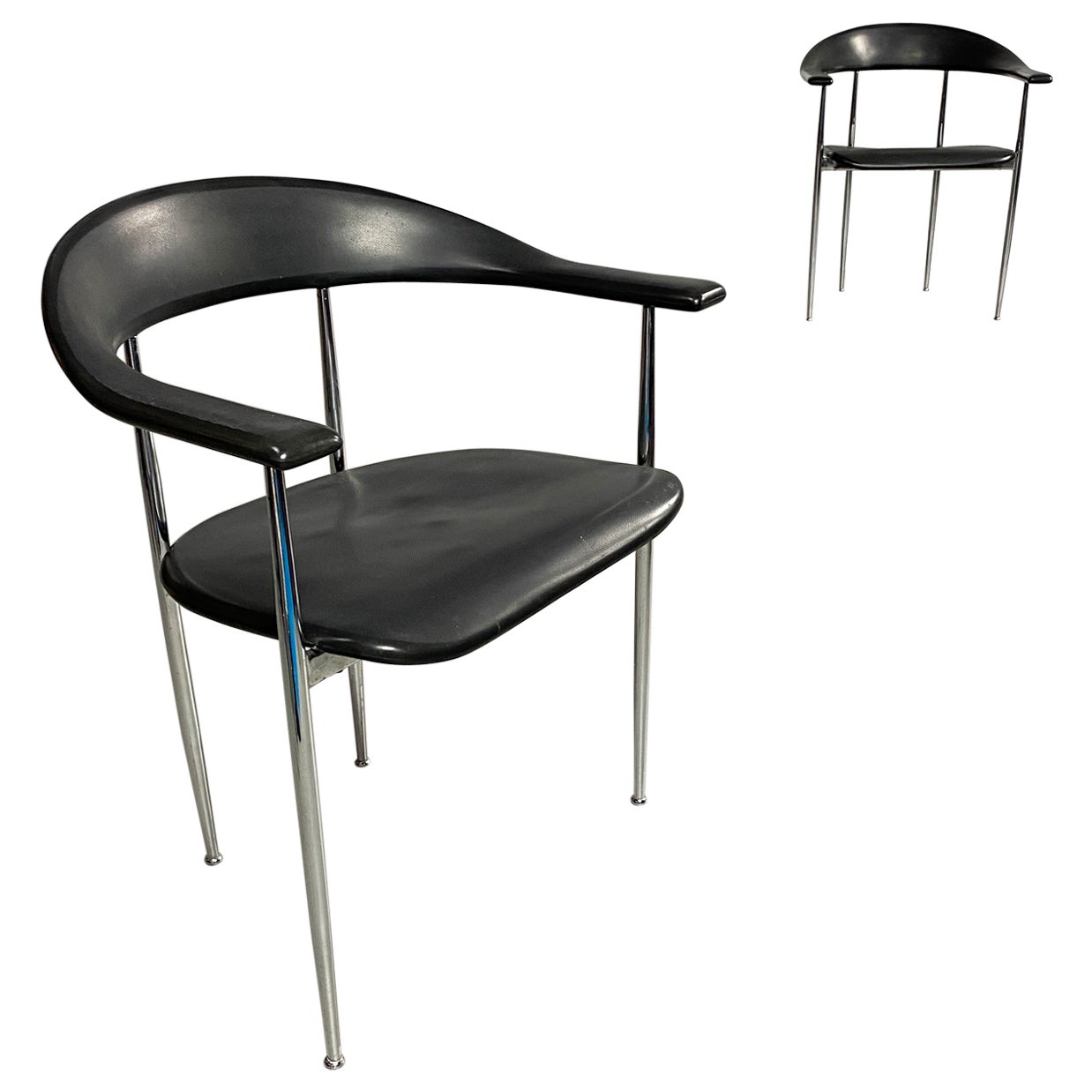 P40' Dining Chair by Vegni and Gualtierotti for Fasem, Italy, c