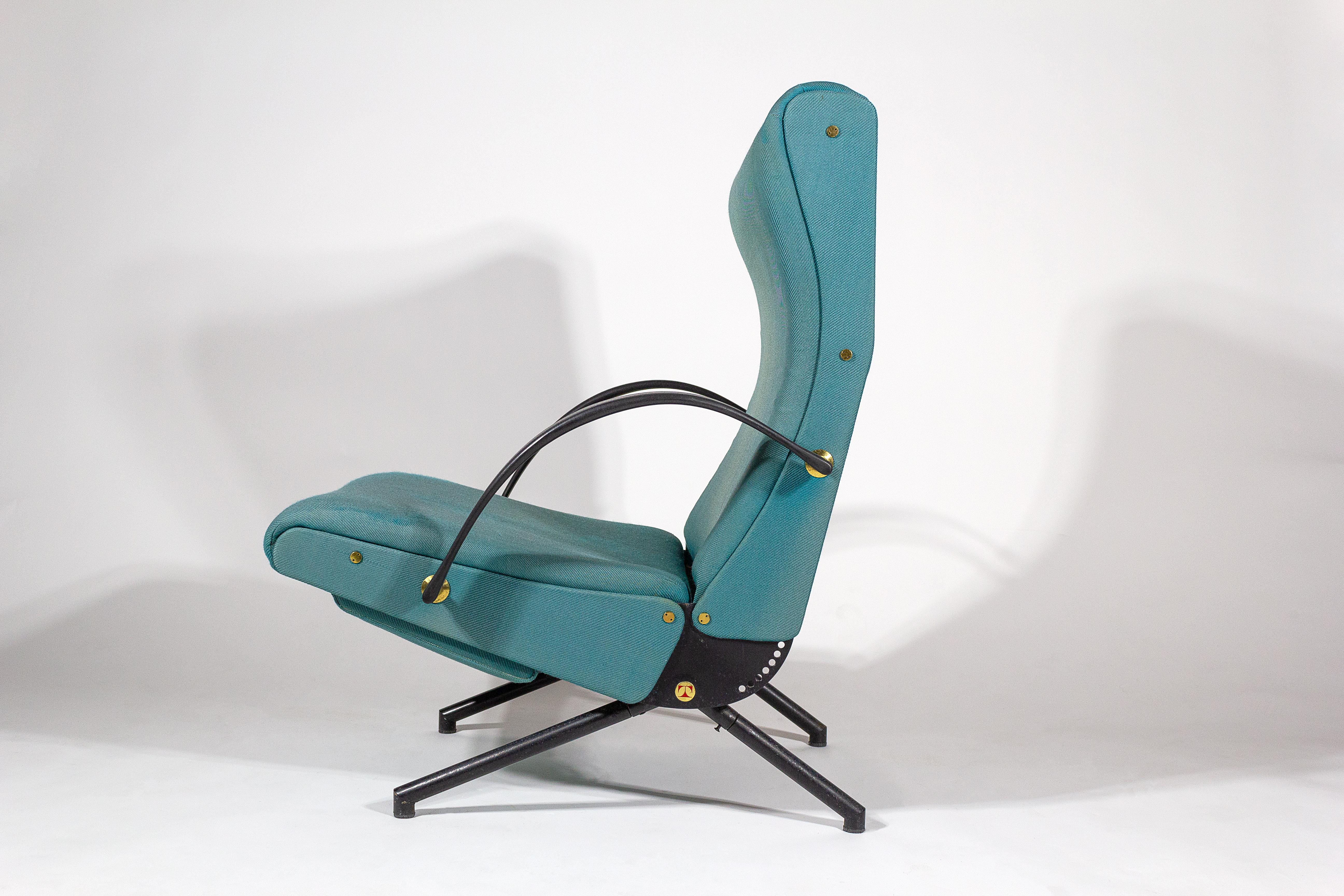 Mid-Century Modern P40 Lounge Chair by Osvaldo Borsani Chair for Tecno For Sale