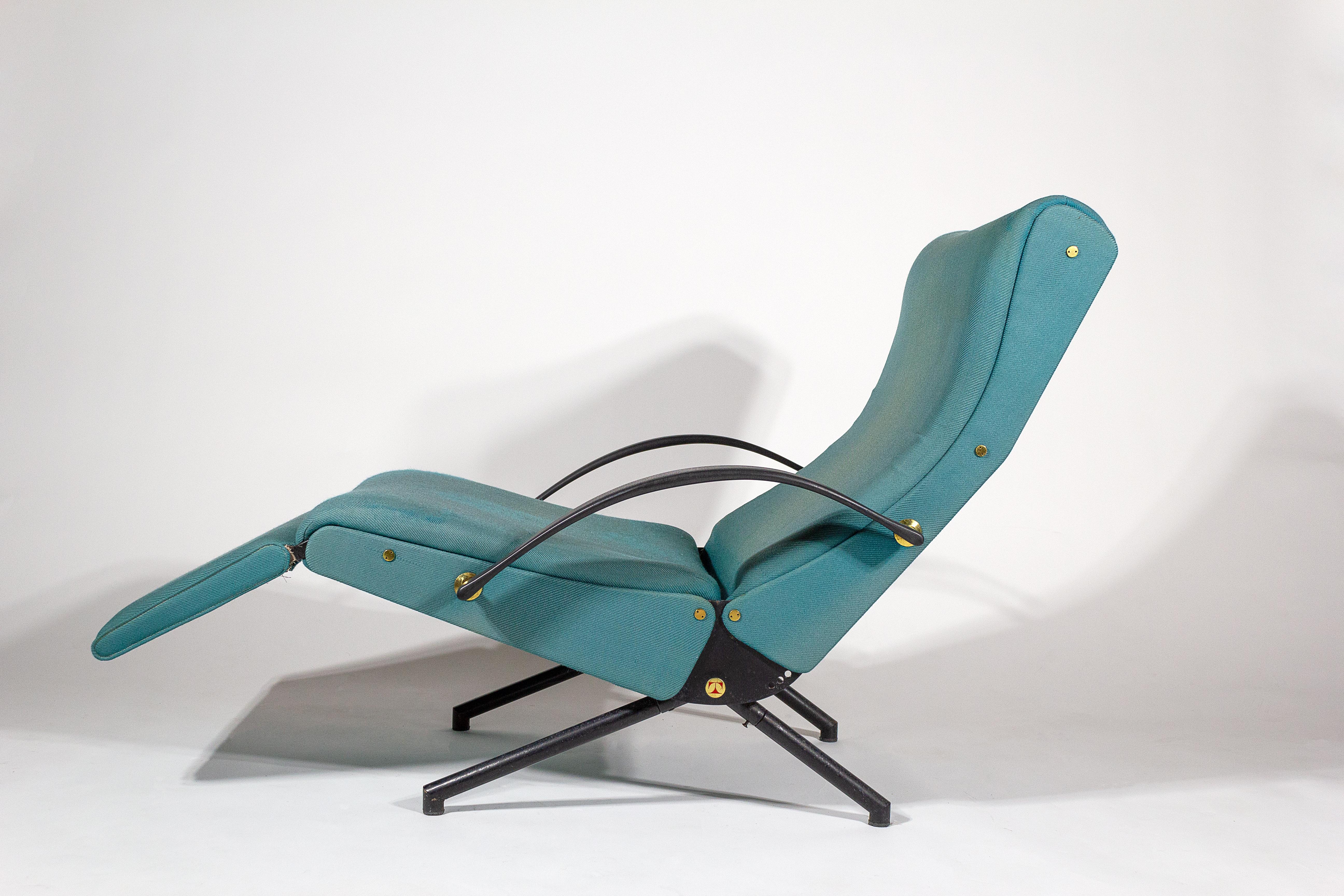 P40 Lounge Chair by Osvaldo Borsani Chair for Tecno In Good Condition For Sale In Dallas, TX