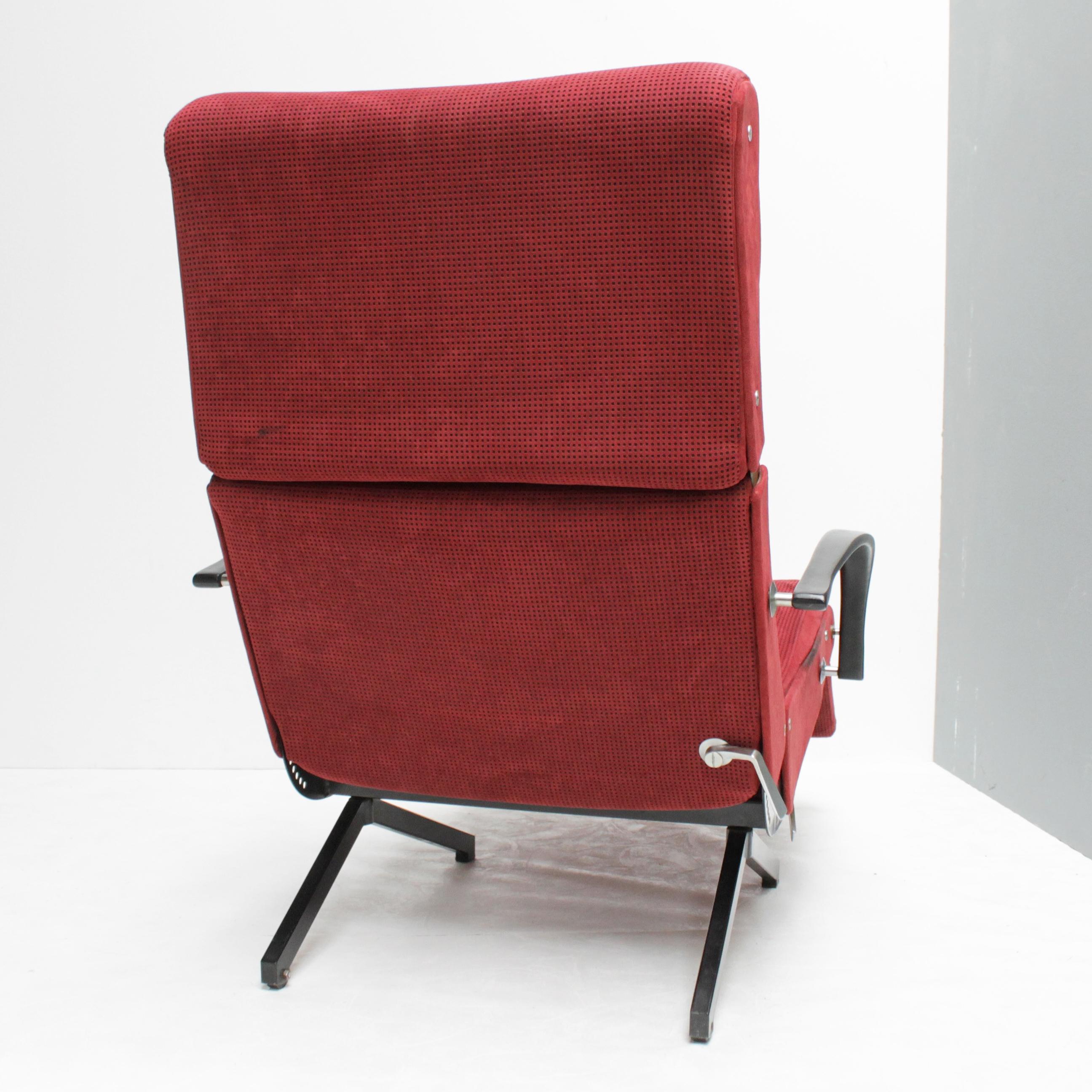 Faux Leather P40 Lounge Chair by Osvaldo Borsani for Tecno