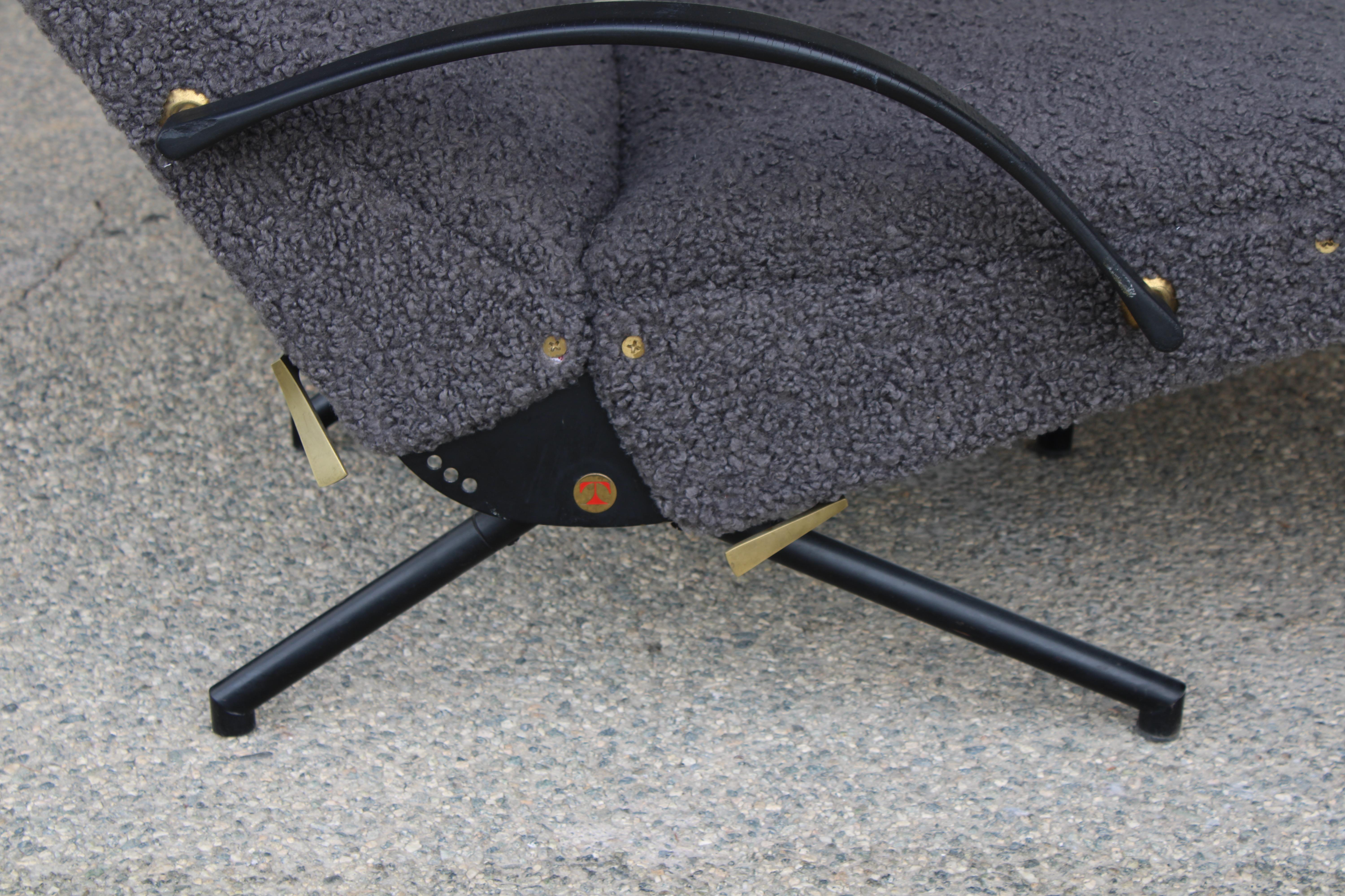 Mid-Century Modern P40 Lounge Chair by Osvaldo Borsani for Tecno For Sale