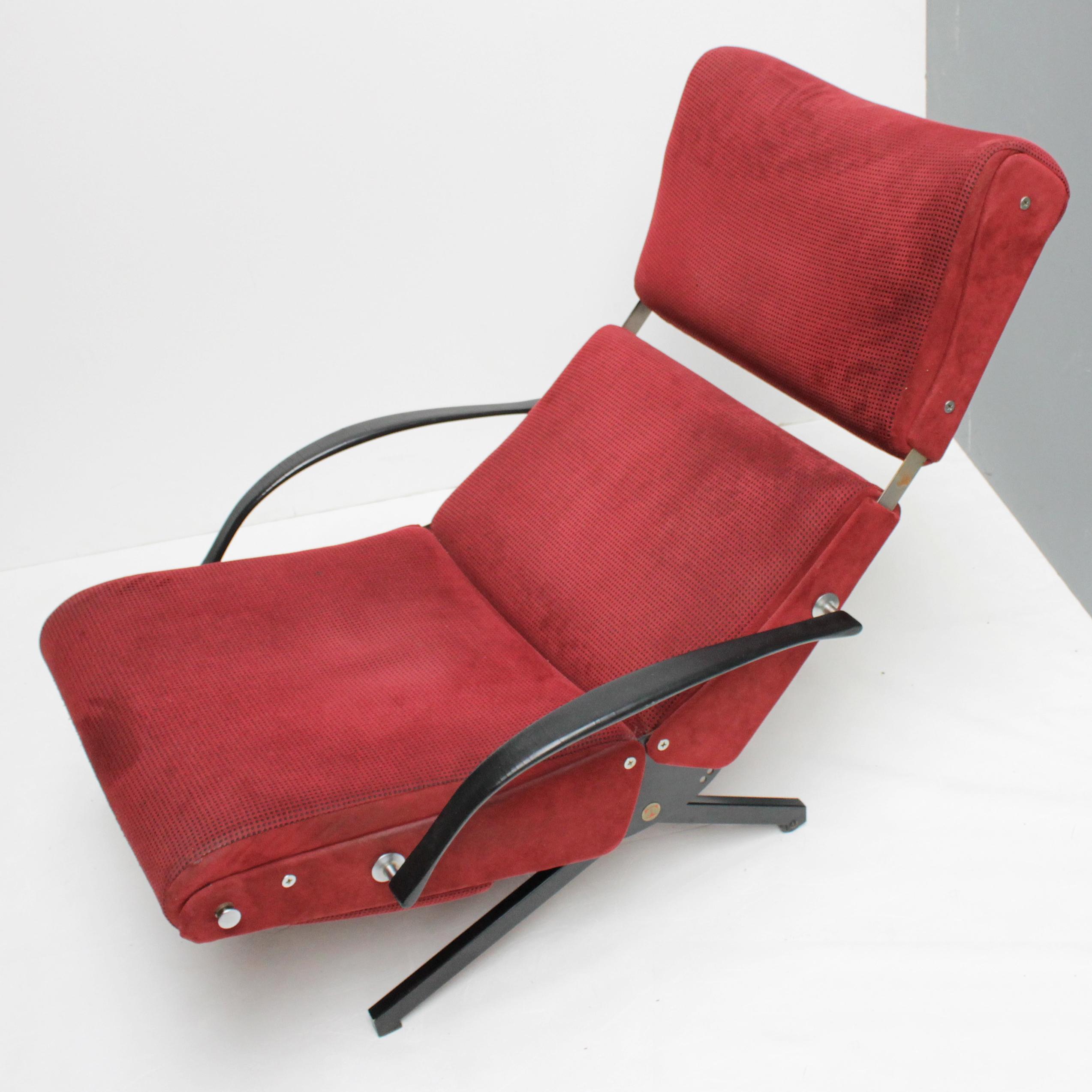 Italian P40 Lounge Chair by Osvaldo Borsani for Tecno