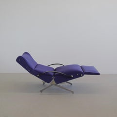 P40 Osvaldo BORSANI, (tapizado azul) Sillón reclinable