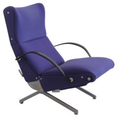 P40 Osvaldo BORSANI, (tapizado azul) Sillón reclinable