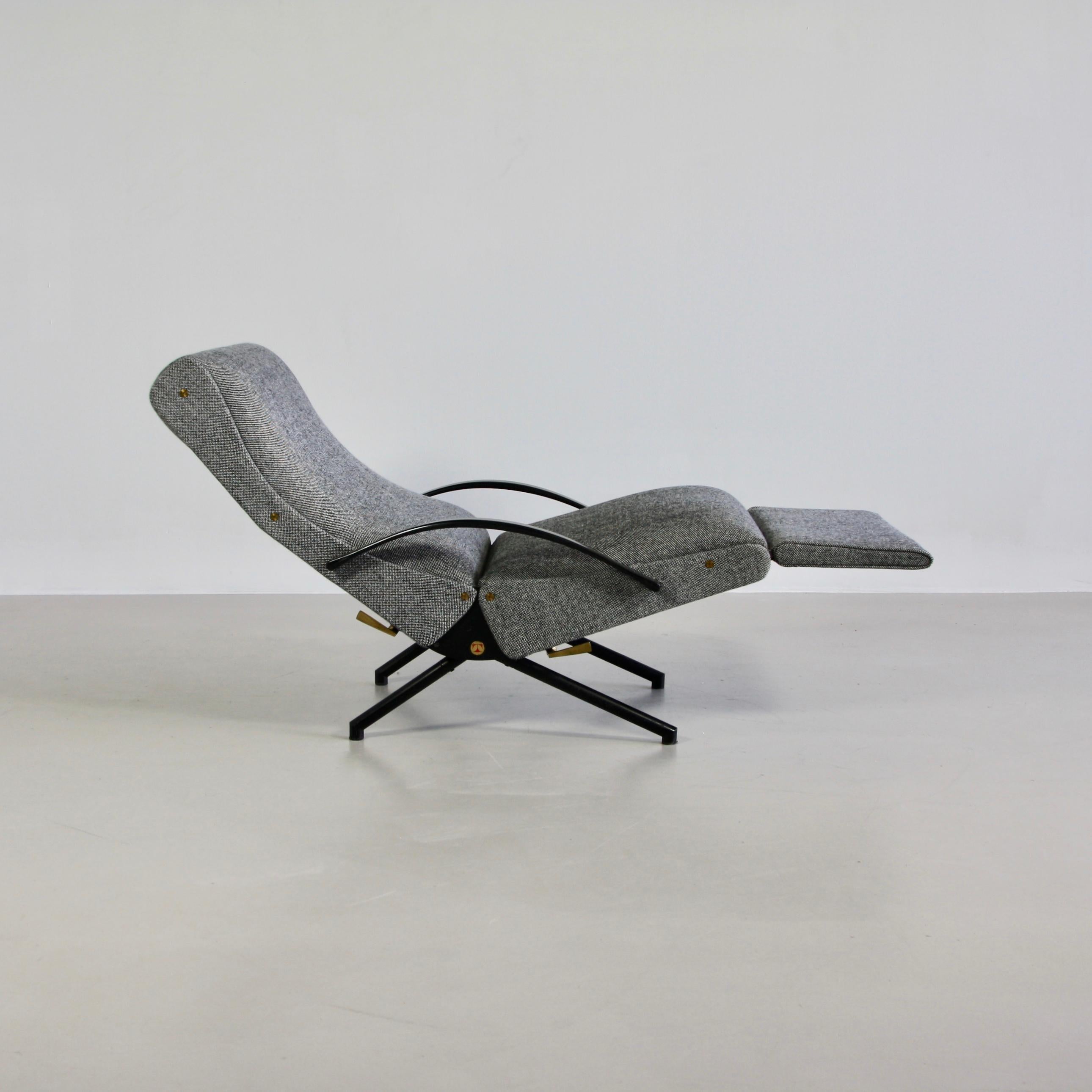 Mid-Century Modern P40 Osvaldo Borsani, Reclining Lounge Chair, 1st Edition