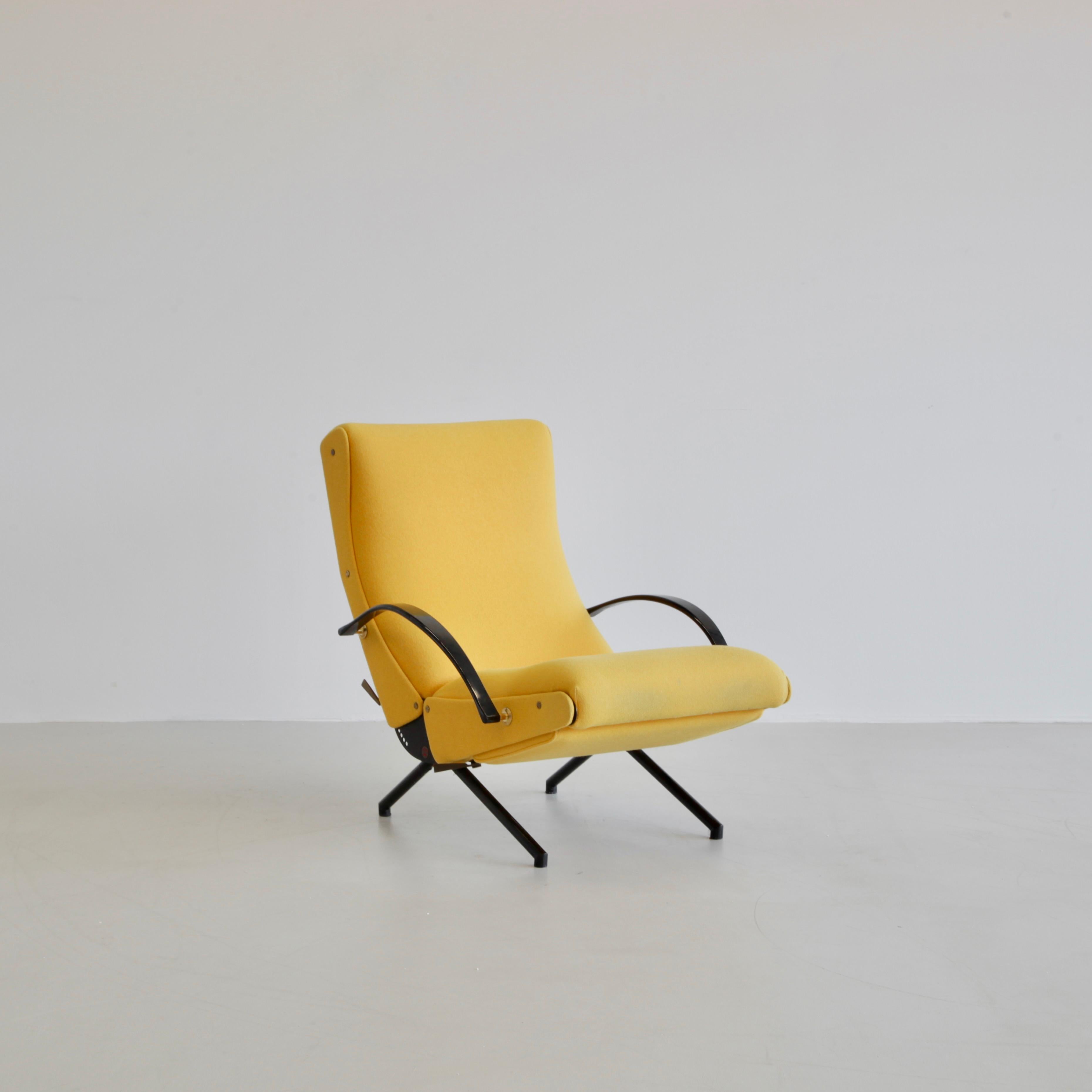Italian P40 Osvaldo Borsani, Reclining Lounge Chair
