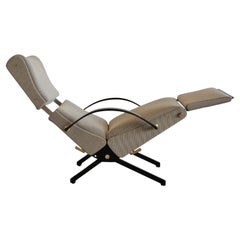 P40 Osvaldo BORSANI, (sand colourd upholstery) Reclining Lounge Chair