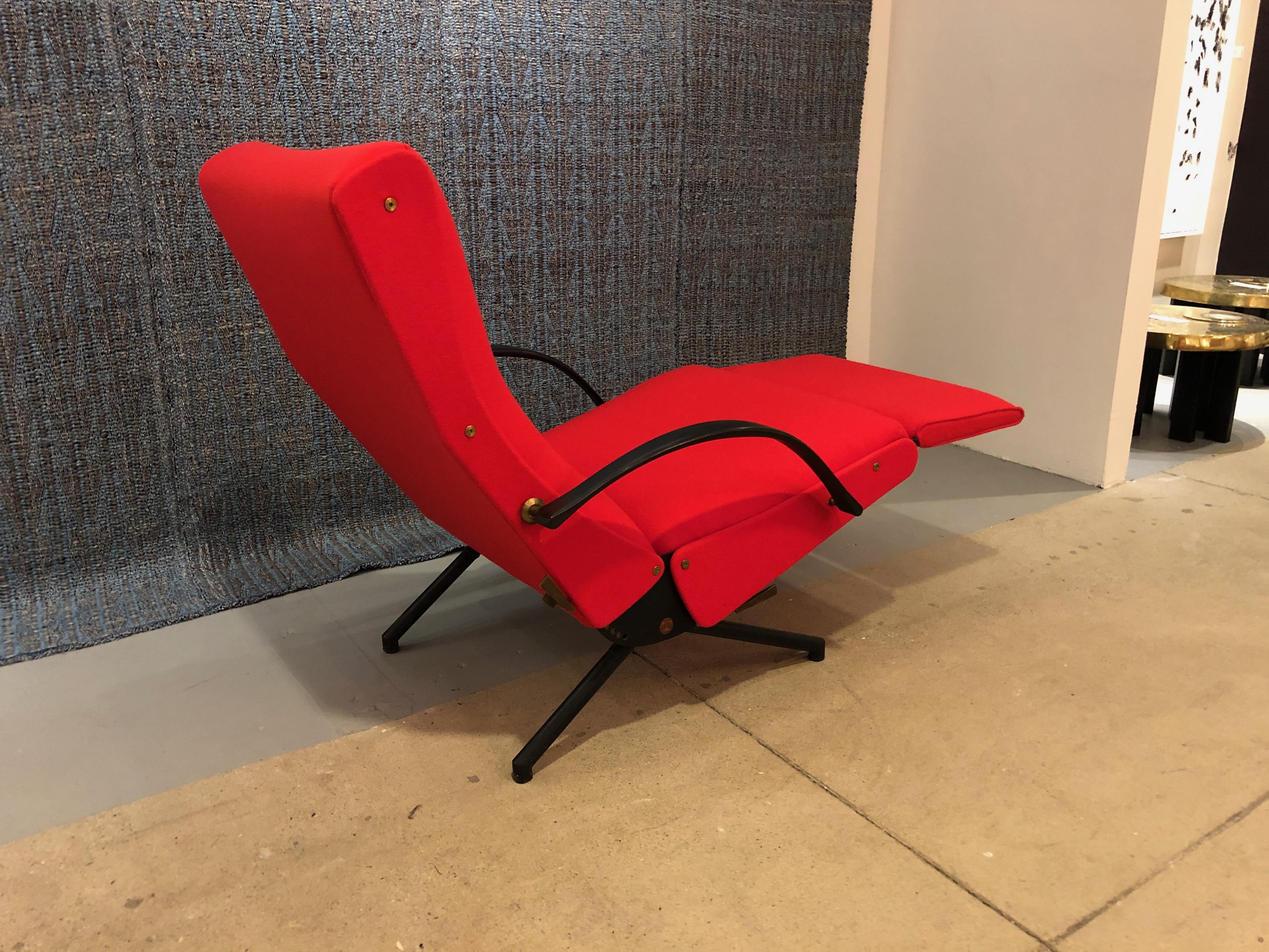 P40 Upholstered Lounge Chair by Osvaldo Borsani for Tecno 1