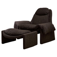 P60 Lounge Chair and Ottoman by Vittorio Introini, Saporiti, 1960s