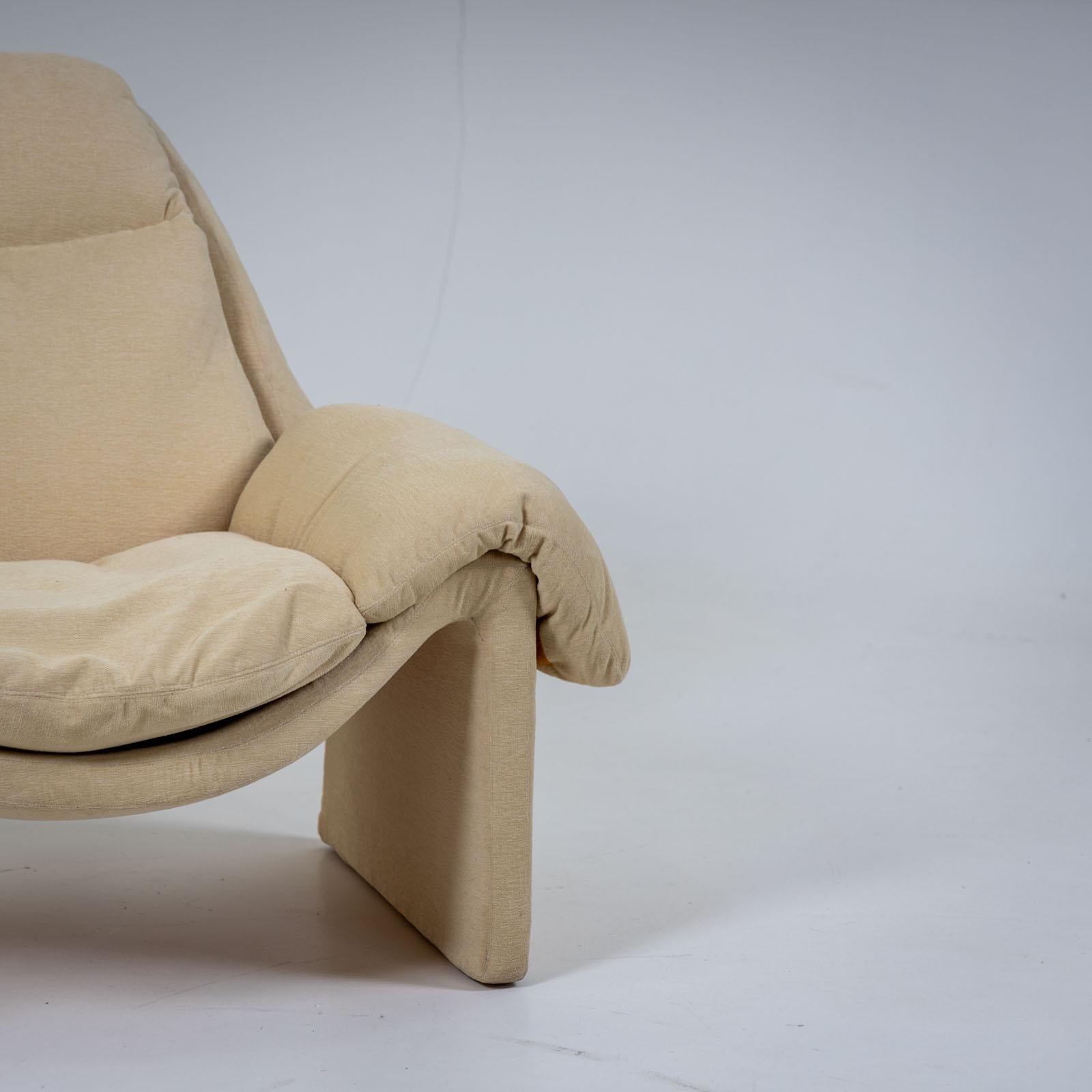Late 20th Century P60 Lounge Chair by Vittorio Introini for Saporiti, Italy, 1980s For Sale
