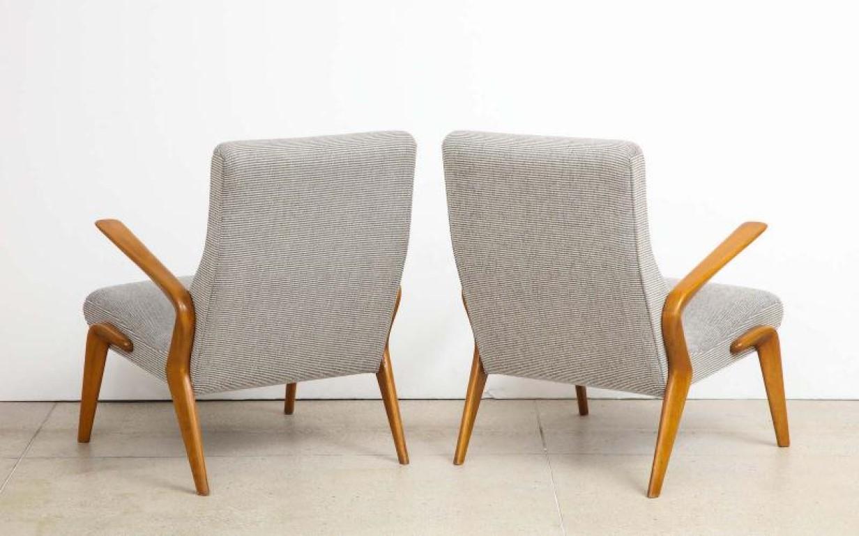 Italian Osvaldo Borsani P71 Lounge Chairs