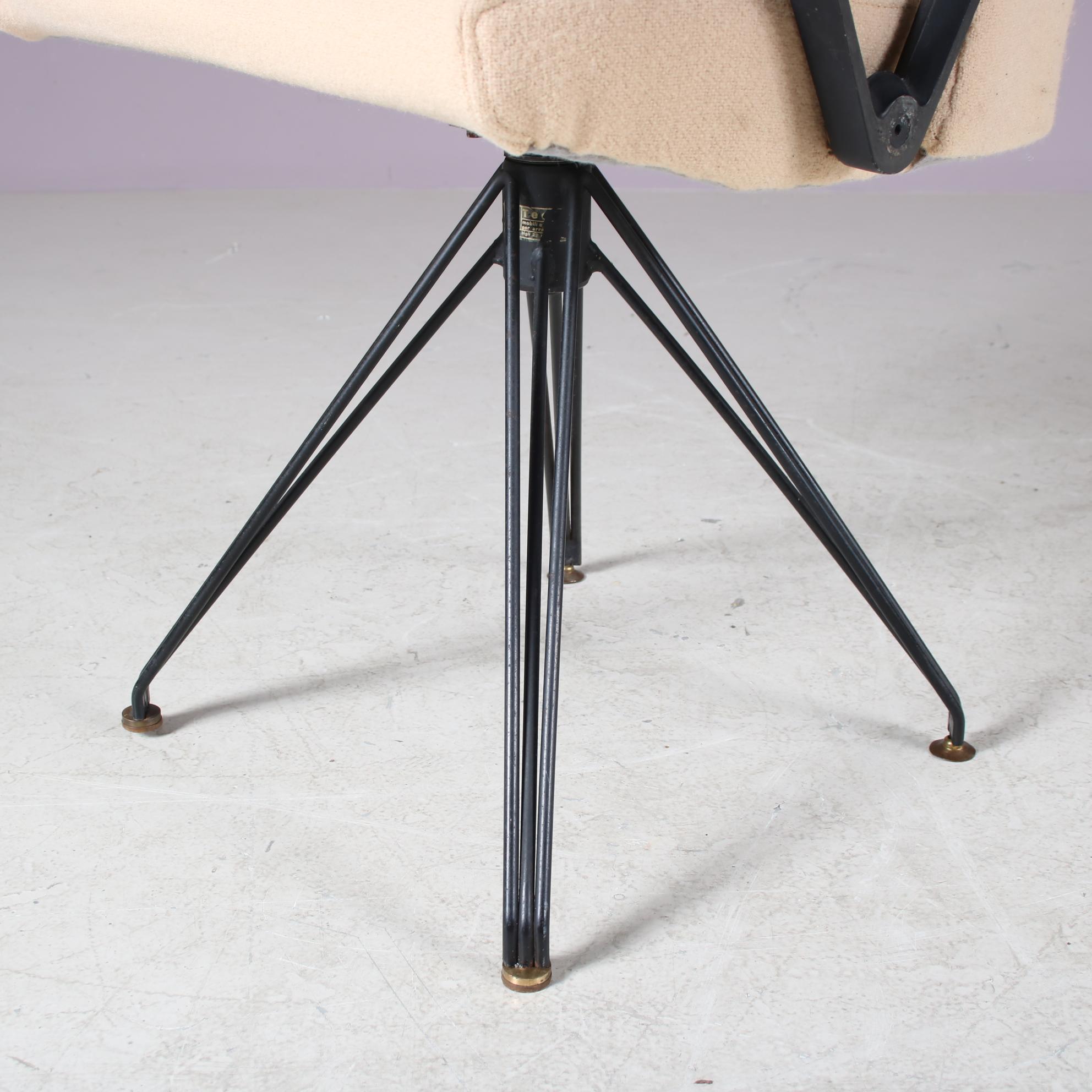Mid-20th Century “P99” Chair by Osvaldo Borsani for Tecno, Italy 1950 For Sale
