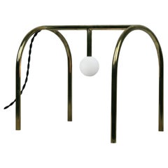 PA-01 Arch Lamp of Brass and Alabaster