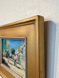 „Ein Spaziergang auf einer kommerziellen Straße“, Ölgemälde