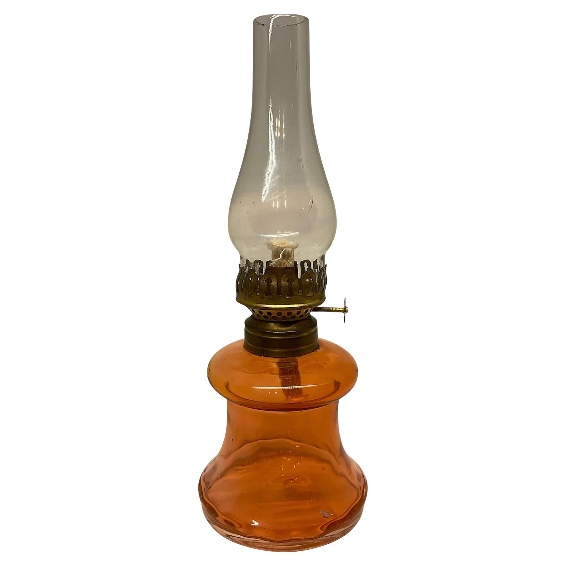 P&A Hornet Miniature Hurricane Oil Glass Lamp