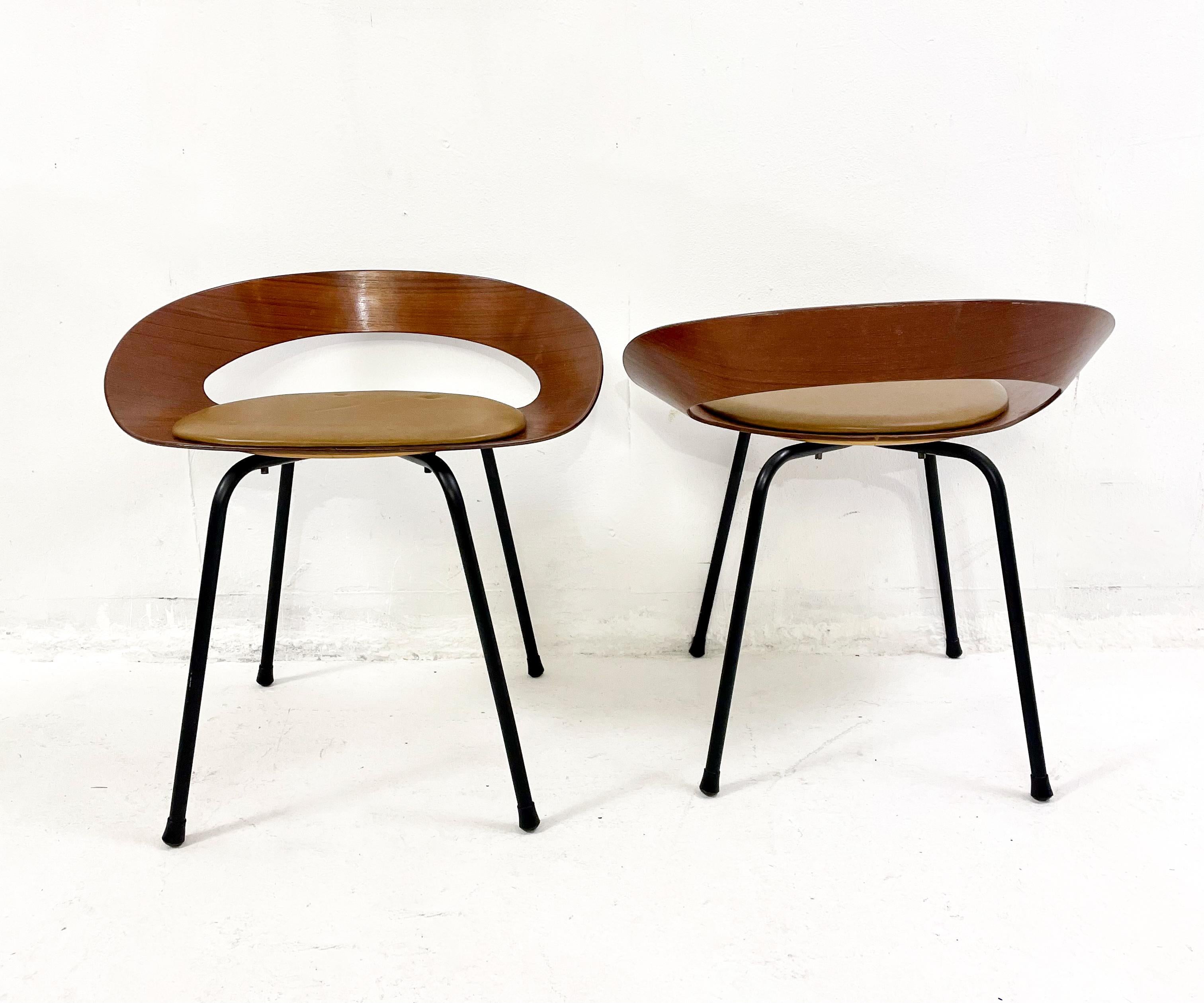 Mid-Century Modern PA1 Chair by Luciano Nustrini for Poltronova, 1957, Italy, Two Available